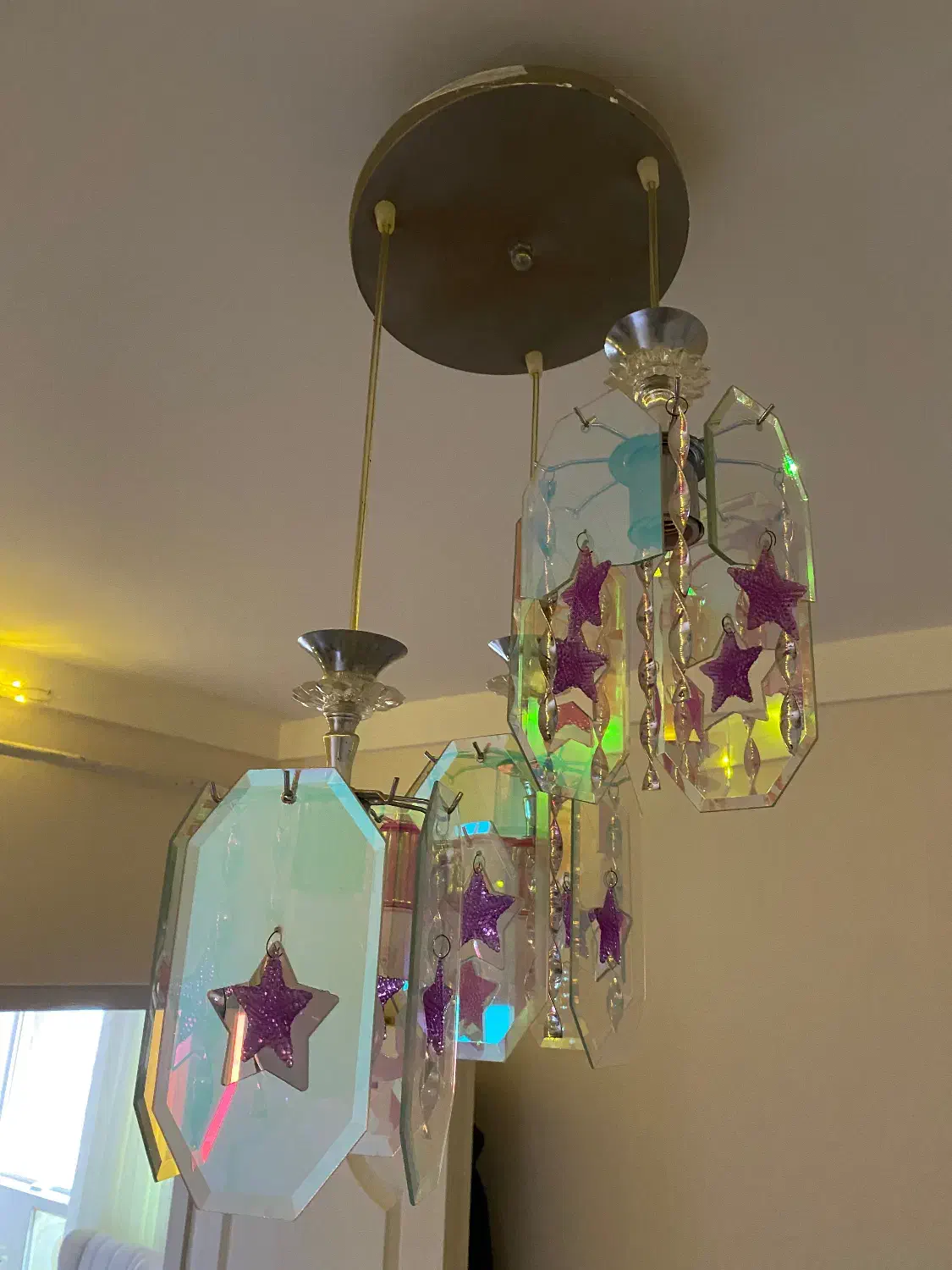 لوستر سه شاخه اتاق کودک و نوجوان|لوستر و چراغ آویز|علیآباد کتول, |دیوار