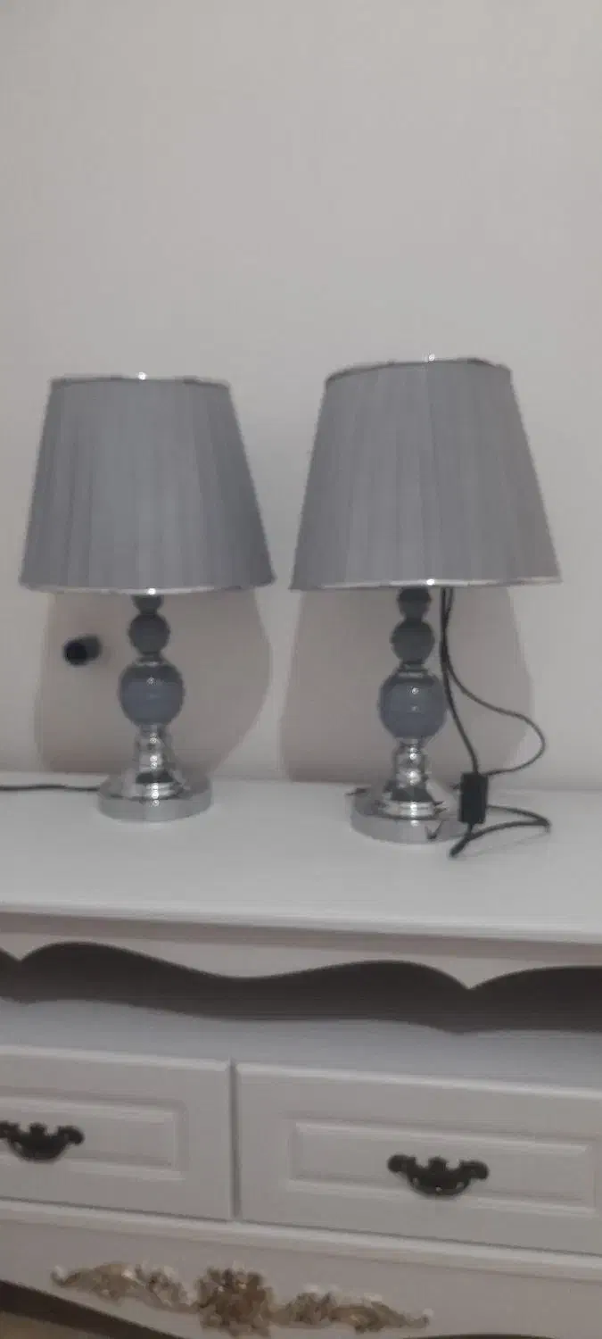 آباژور و جا شمعی|چراغ خواب و آباژور|خرم‌آباد, |دیوار