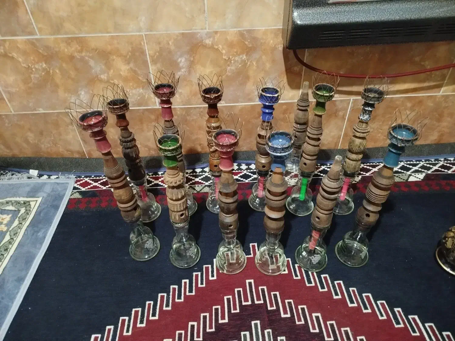 قلیان|صنایع دستی و سایر لوازم تزئینی|شیراز, ده پیاله|دیوار