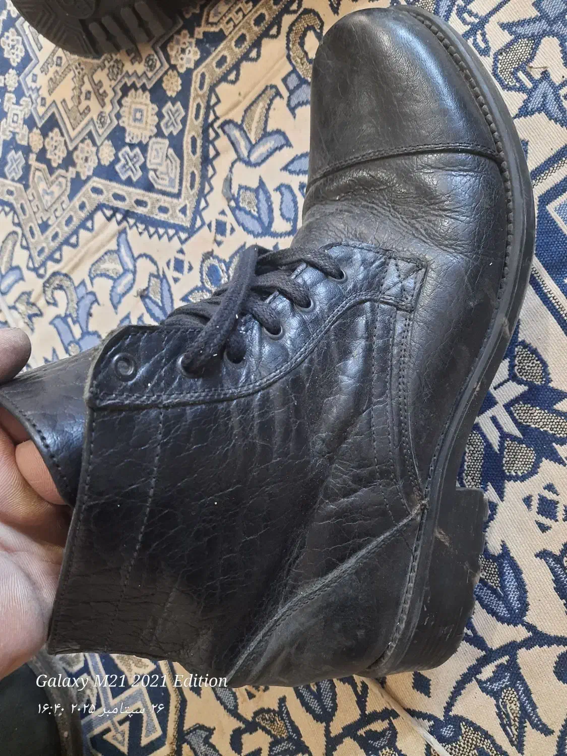 کفش پوتین چرم خالص|کیف، کفش، کمربند|کلاله, |دیوار