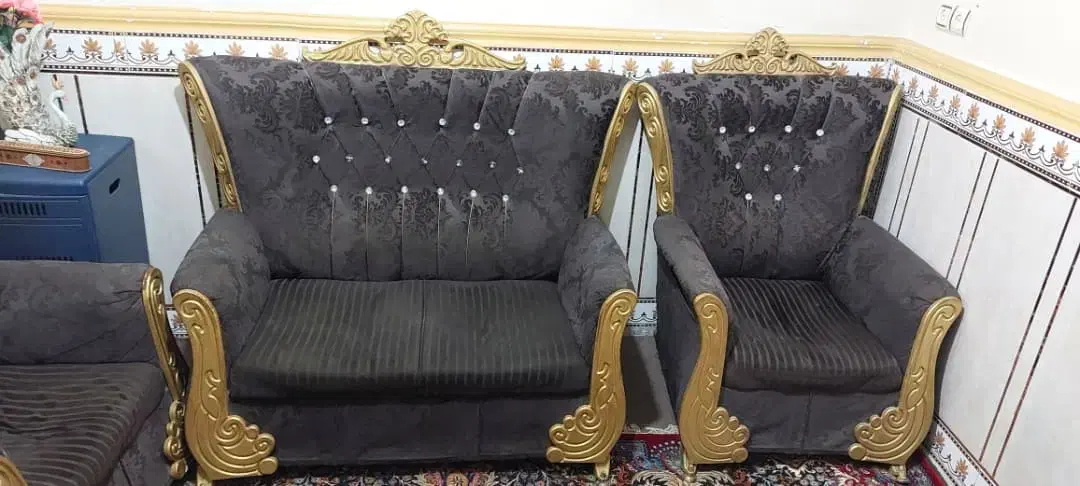 مبل ۷ نفره سلطنتی|مبلمان خانگی و میز عسلی|اهواز, کارون|دیوار