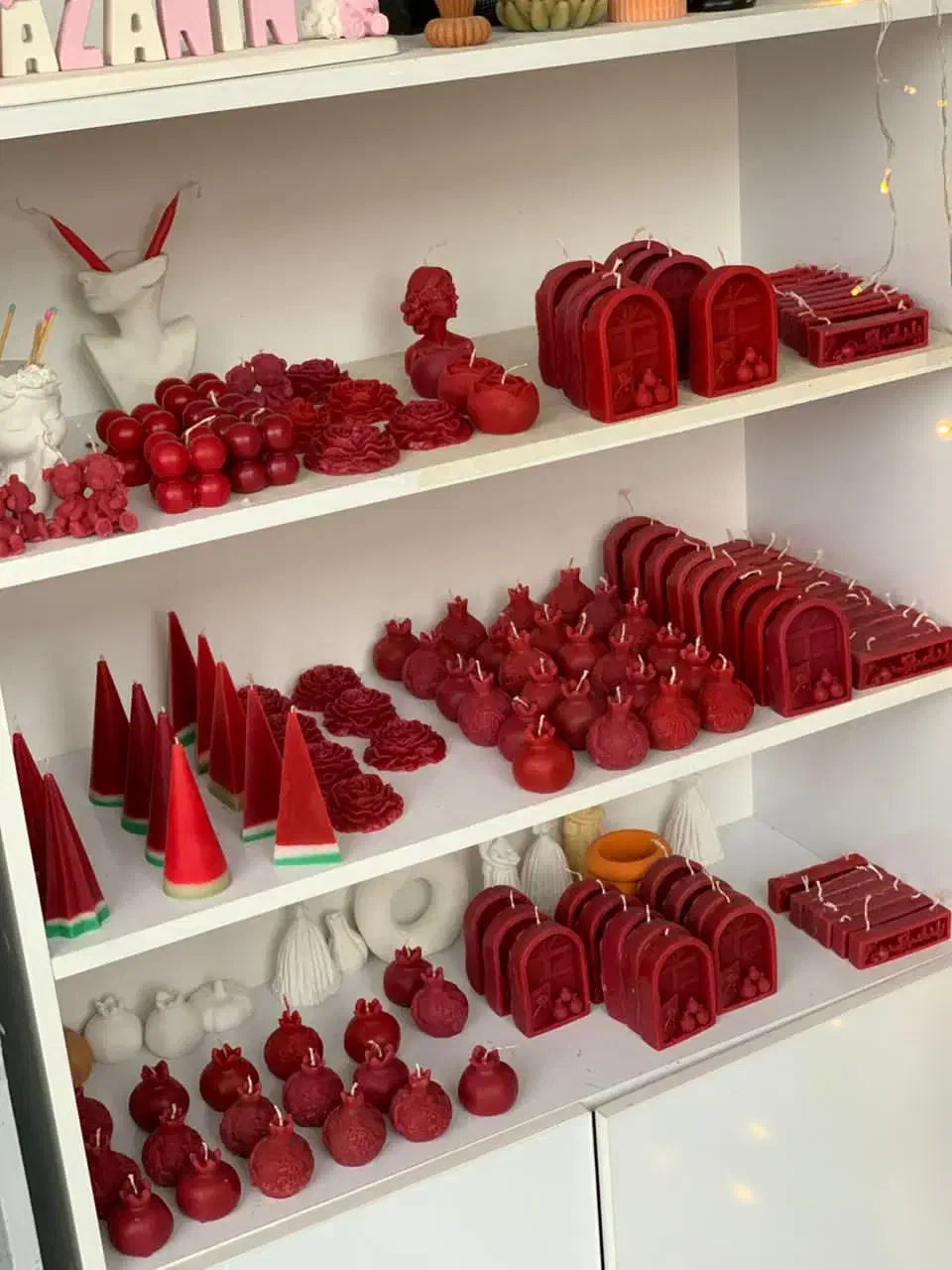 انواع سفارشات شمع .گیفت.سنگ مصنوعی پذیرفته میشود|صنایع دستی و سایر لوازم تزئینی|زنجان, |دیوار