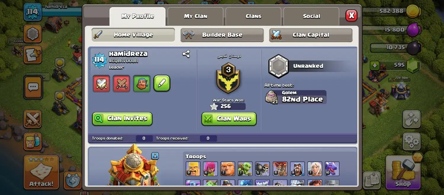 کلن کلش لول3|کنسول، بازی ویدئویی و آنلاین|قم, علی آباد سعدگان|دیوار