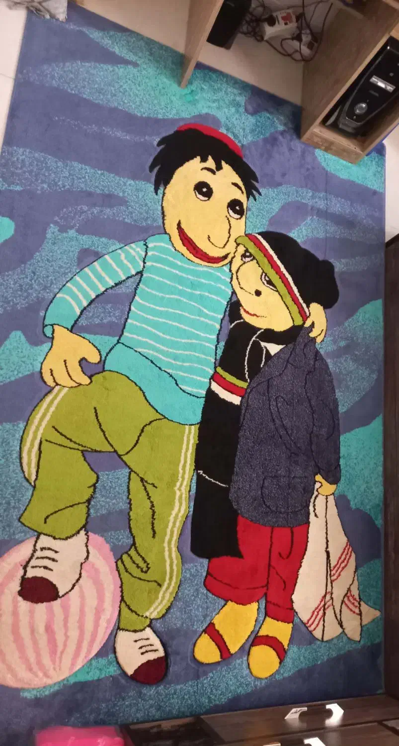 قالی طرح بچه گانه|فرش|شهرکرد, |دیوار