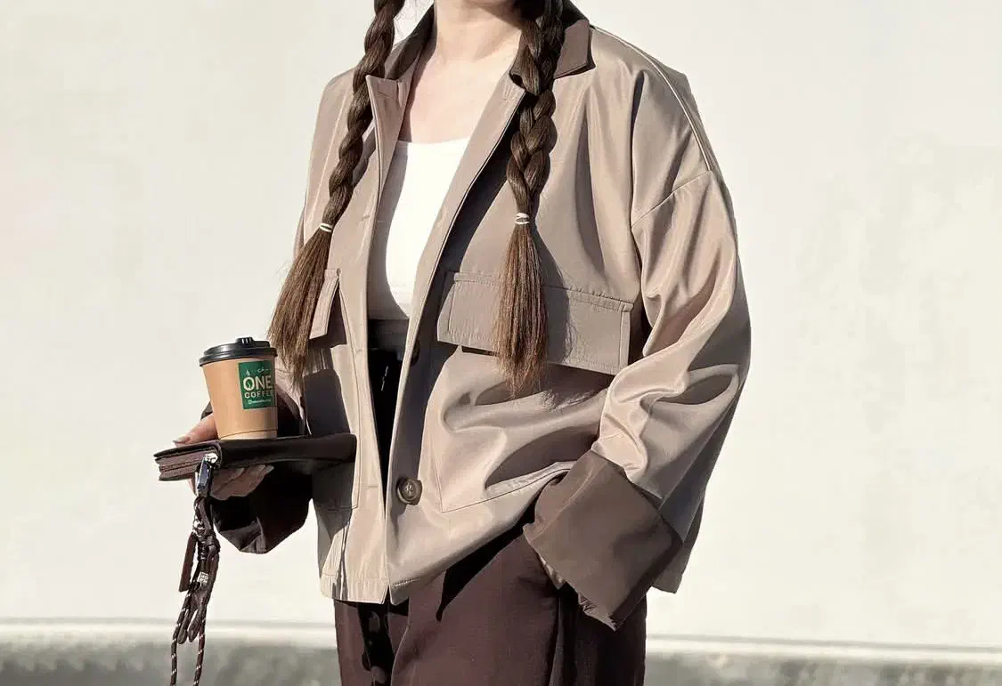 بارونی جکت موکا جنس کار سوپر سانتا ضد اب|لباس|رودسر, |دیوار