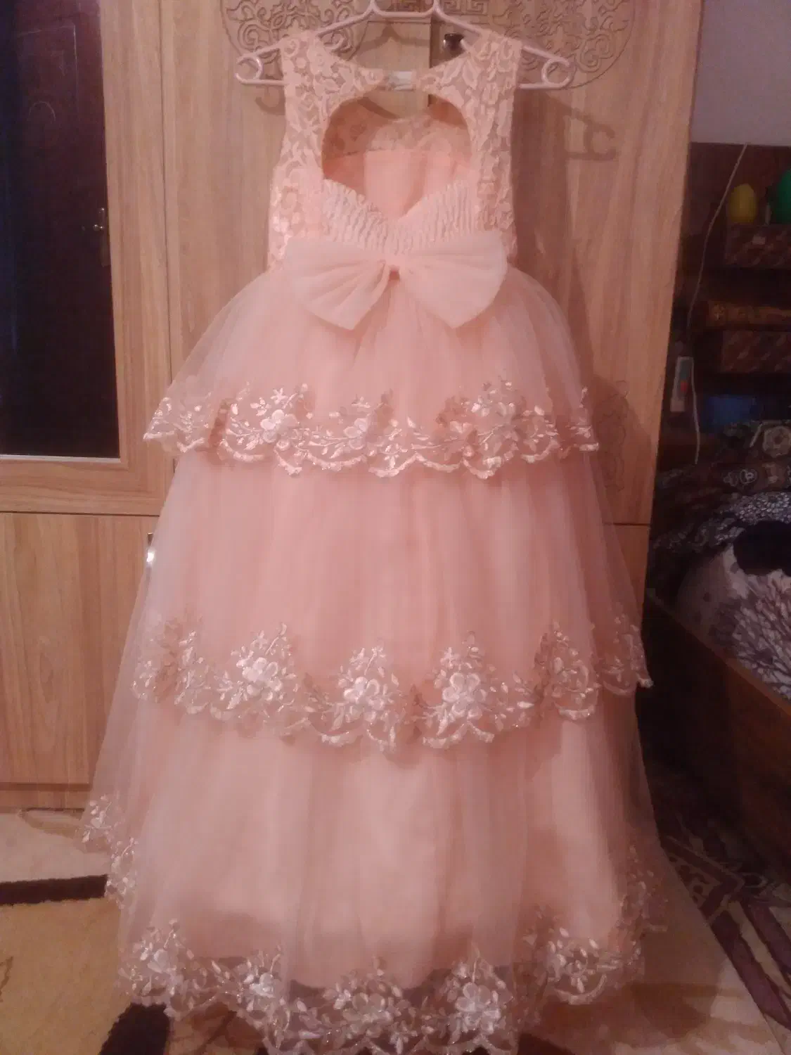 لباس مجلسی دخترانه گیپور و تور|لباس|قیروکارزین, |دیوار