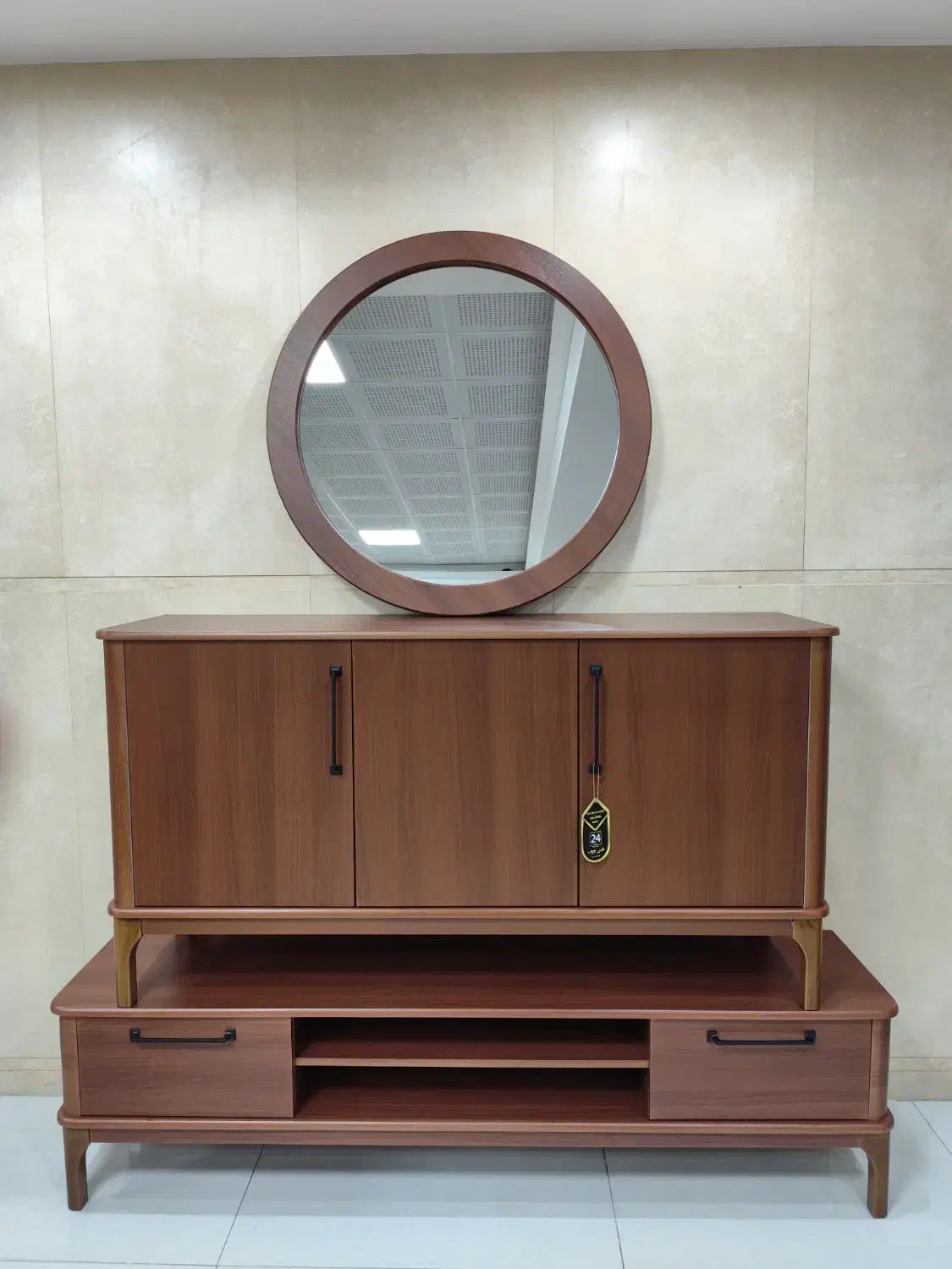 آینه کنسول.میز جلو مبلی.میز تلویزیون مدل آیسان|میز تلویزیون|یزد, |دیوار