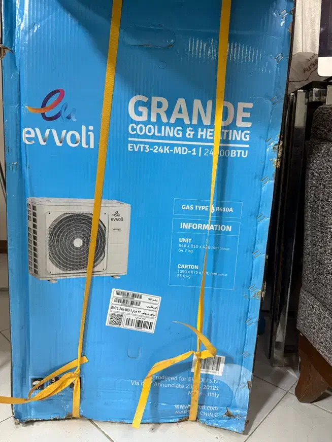 کولر گازی اسپلیت 24000  ایوولی مدل گرندEVT3-24K-MD|کولر گازی و فن‌کوئل|تهران, امام زاده عبدالله|دیوار