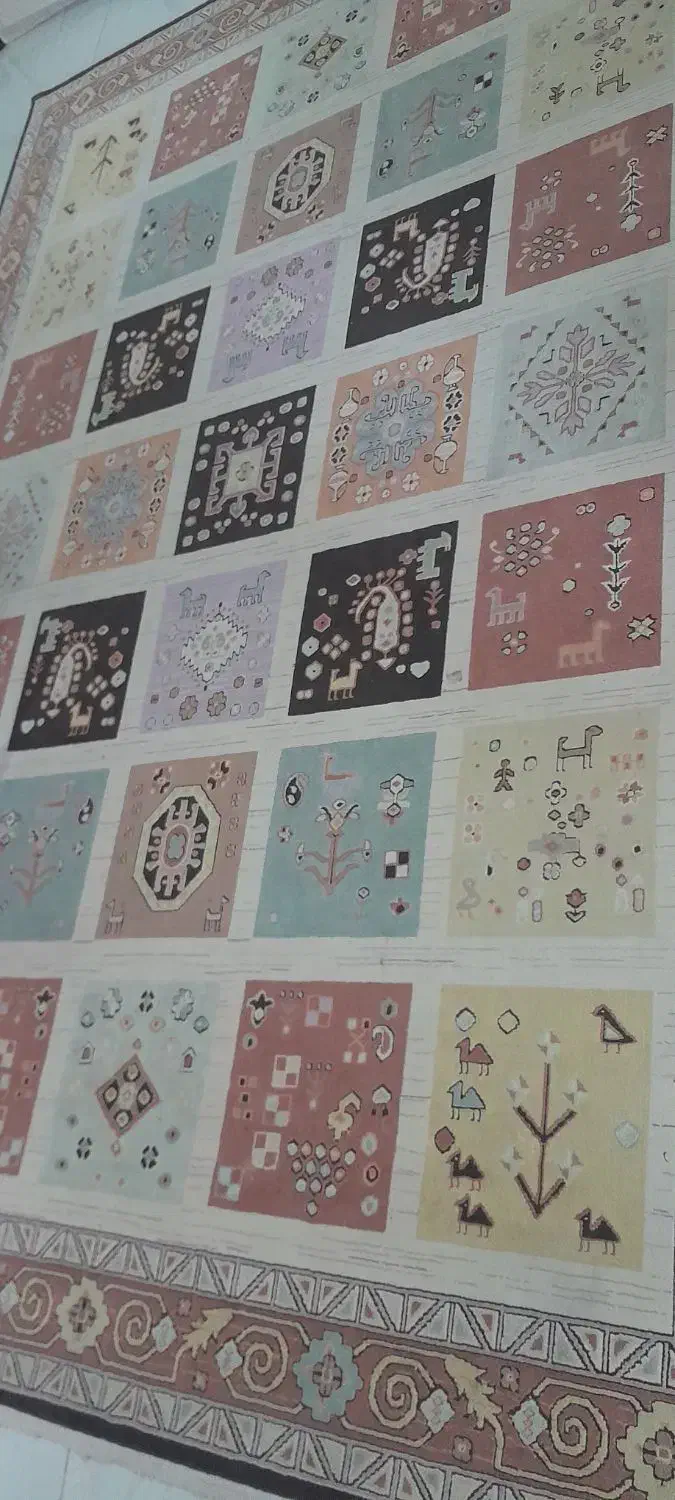 یک جفت گلیم وگبه ۶ متری|گلیم، جاجیم، گبه|پرند, فاز ۴|دیوار