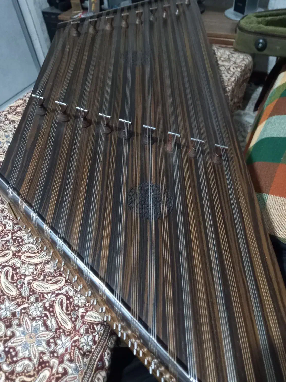 سنتور چوب ونگه ایتالیایی حمید موسوی|سازهای سنتی|فردیس, شهرک گلها|دیوار