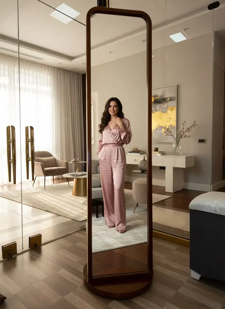 آینه قدی مدل آویز و شلف گردان|آینه|تهران, آبشار تهران (دریاچه)|دیوار