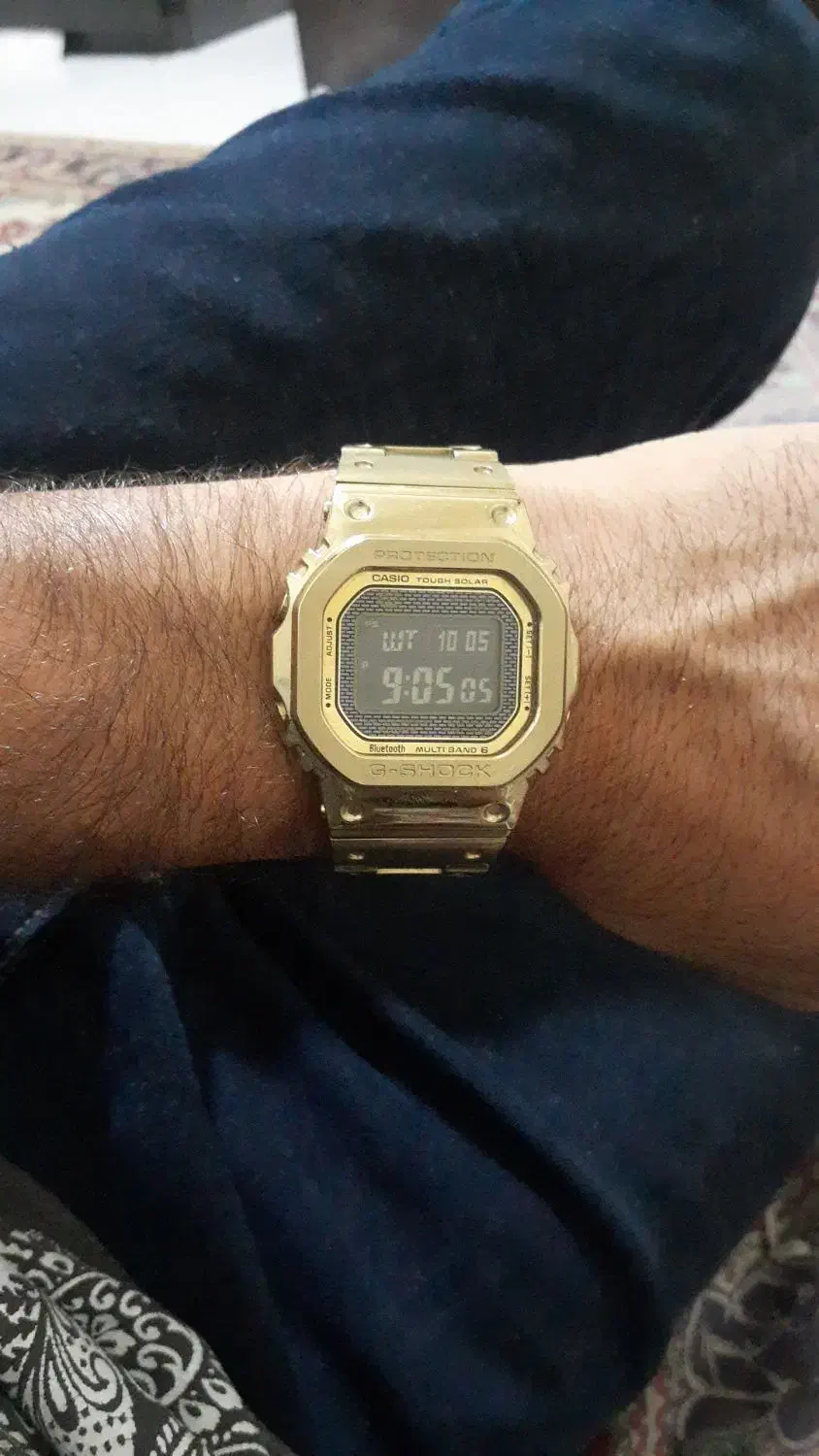 جی شاک اصل ژاپن مدل استیل طلائی|ساعت|اصفهان, ابر|دیوار