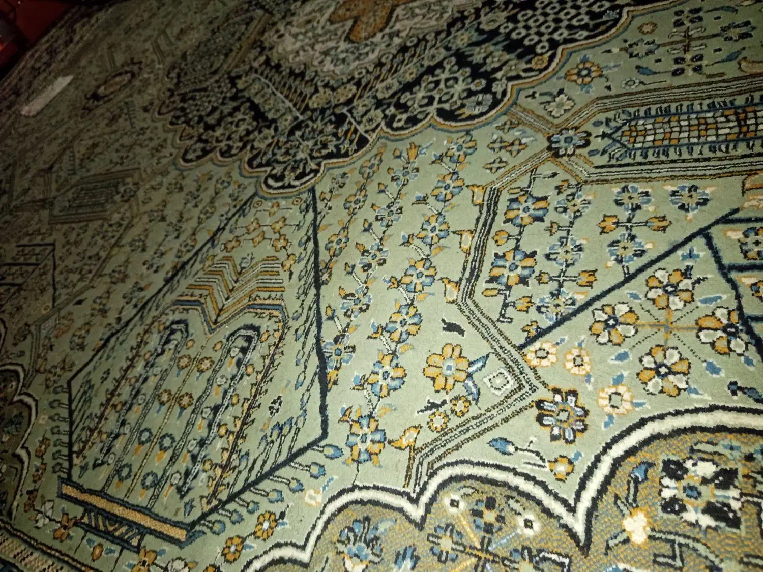 قالی سبزرنگ|فرش|کارون, |دیوار