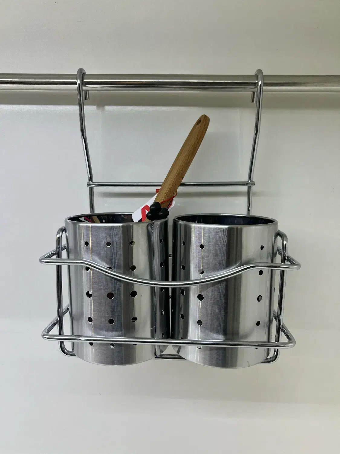 جای قاشقی آویز دوقلو استیل|آبچکان و نظمدهنده ظروف|تبریز, |دیوار