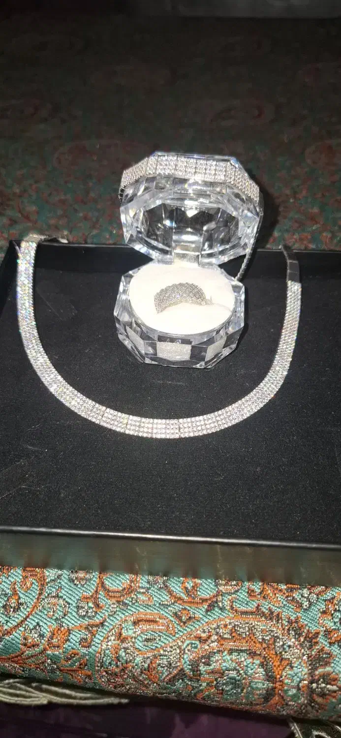 ست نقره عیار ۹۲۵|جواهرات|همدان, |دیوار