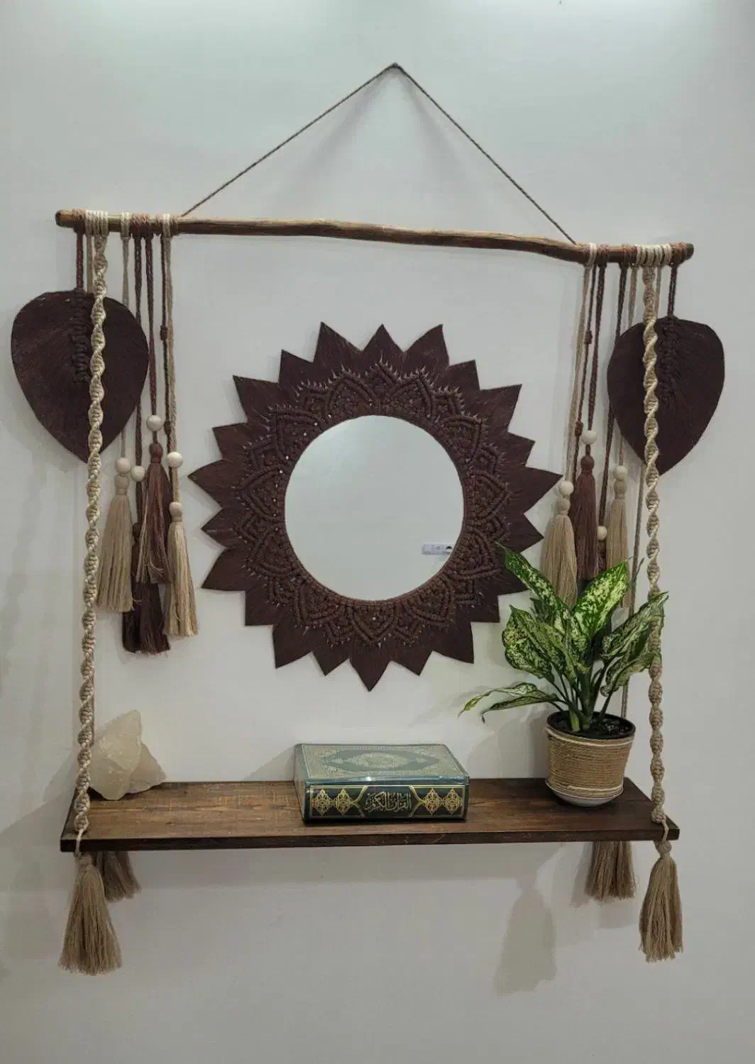 دیوارکوب مکرومه|صنایع دستی و سایر لوازم تزئینی|اردبیل, |دیوار