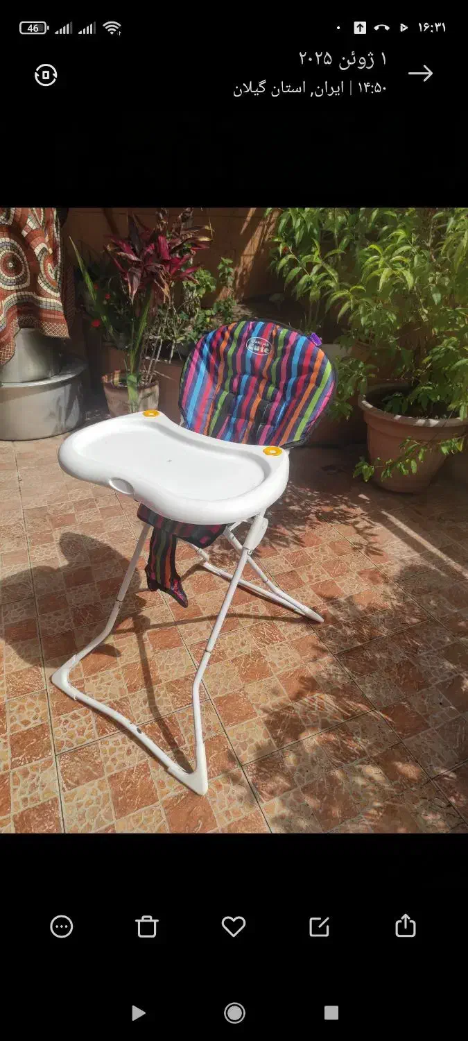 میزغذای کودک|تخت و صندلی بچه|آستانه اشرفیه, |دیوار