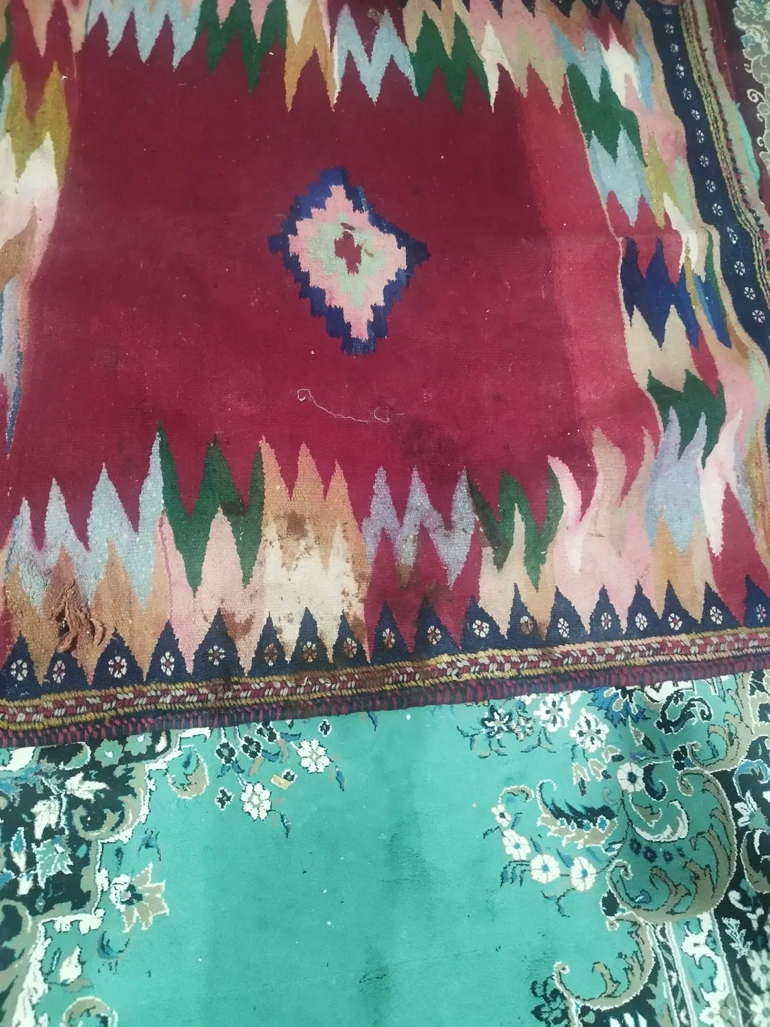 گلیم|گلیم، جاجیم، گبه|کرمان, |دیوار