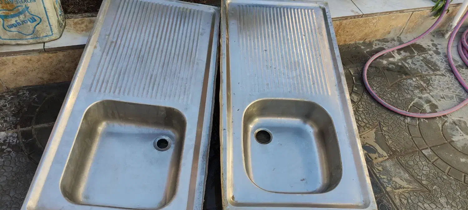 دو عدد سینک ظرفشویی|مصالح و تجهیزات ساختمان|بروجن, |دیوار