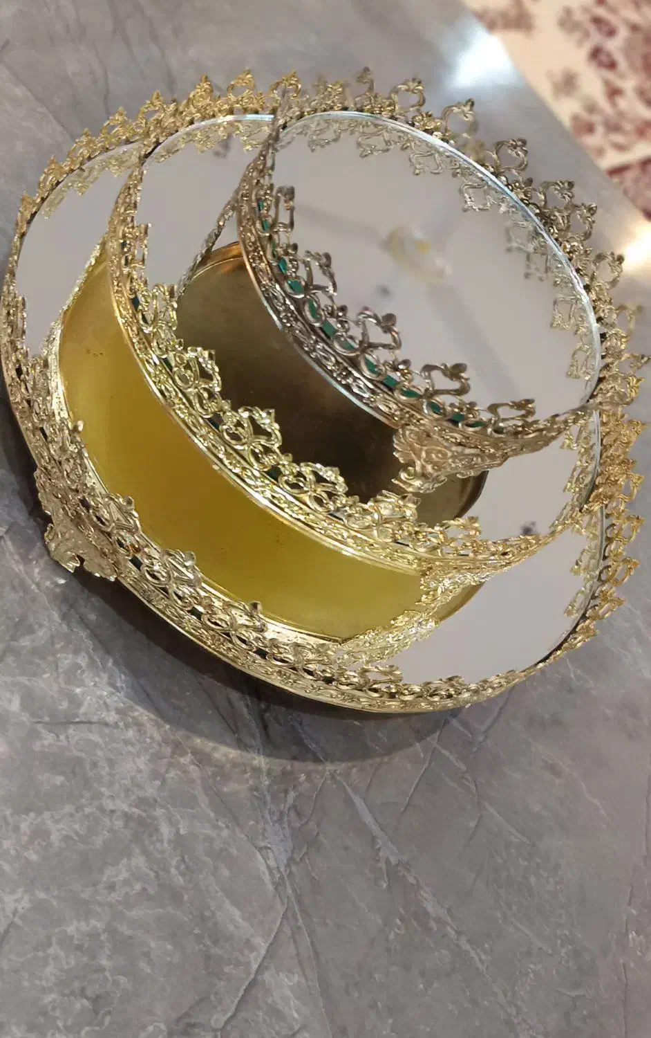 سینی آینه ای|ظروف سرو و پذیرایی|گنبد کاووس, |دیوار