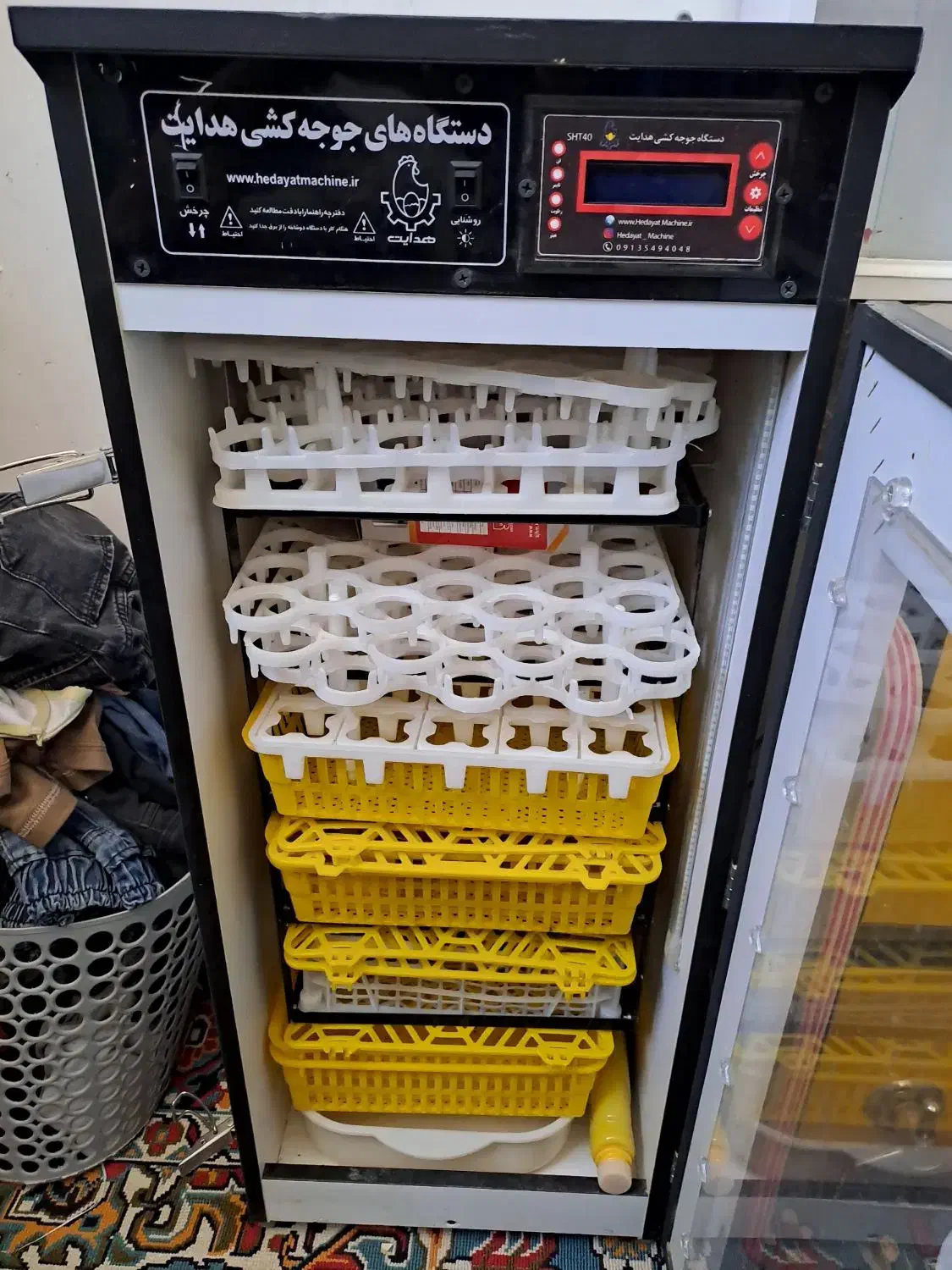 دستگاه جوجه کشی 210 مارک هدایت نوتمیز باهمه وسایل|لوازم جانبی حیوانات|جوین, |دیوار