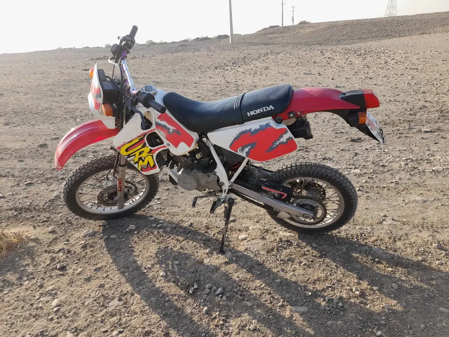 مینی کراس دوزمانه crm 80cc. yz. Honda.cr|موتورسیکلت|محمدیه-قزوین, |دیوار