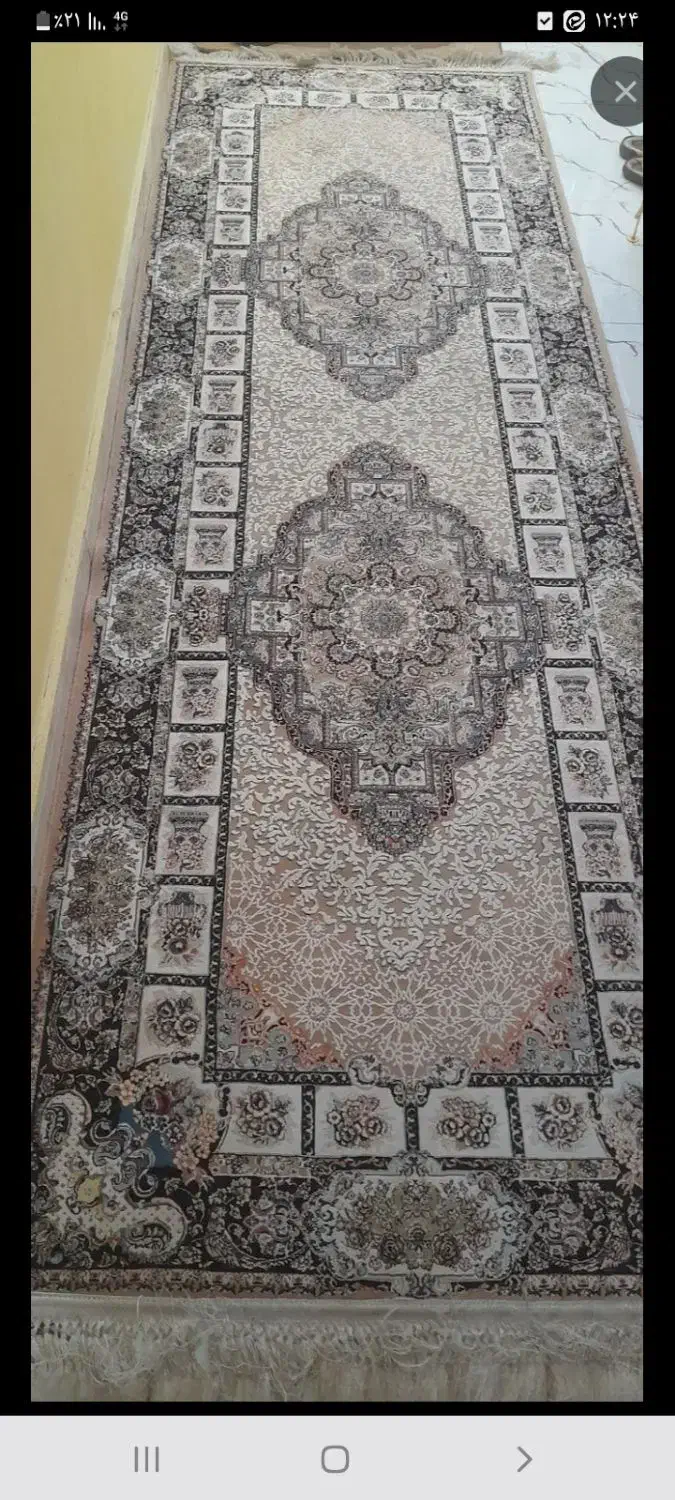 یک عدد کناره قالی ۳متری گلبرجسته|فرش|رفسنجان, |دیوار