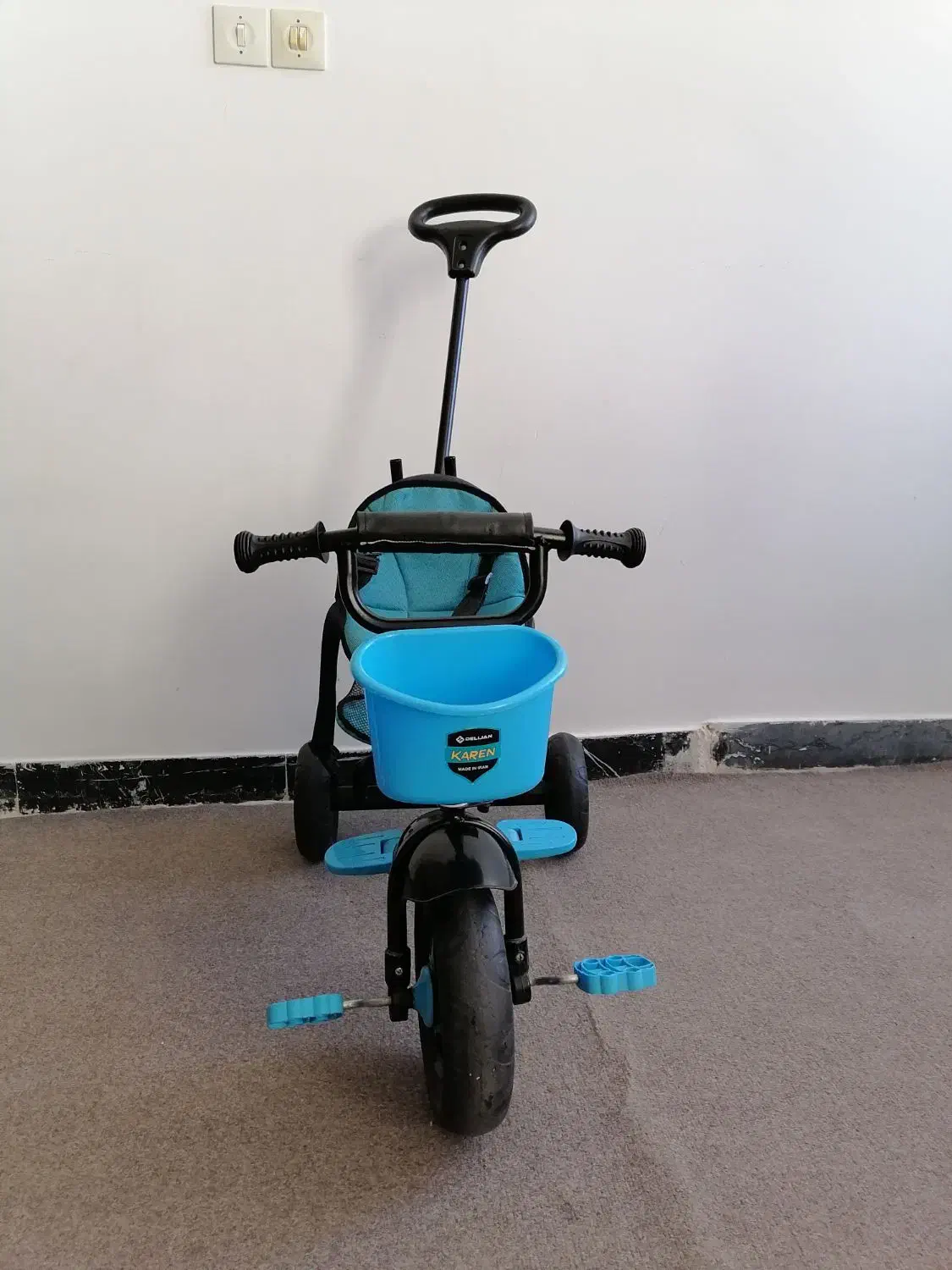 سه چرخه کودک کارن دلیجان|دوچرخه، اسکیت، اسکوتر|مراغه, |دیوار