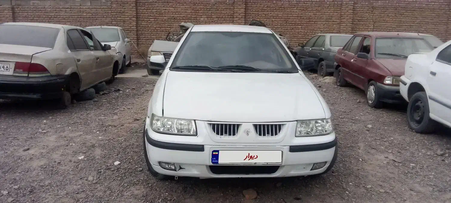 سمند 85 Lx سفید|خودرو سواری و وانت|بم, |دیوار