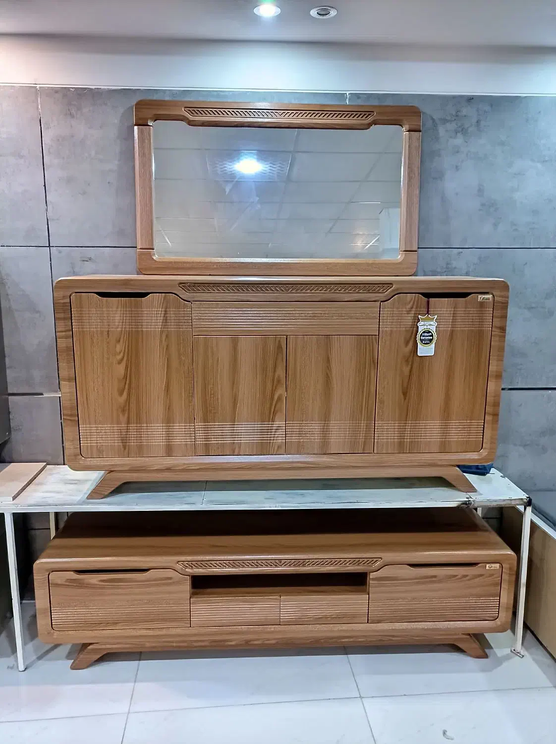 ست میزتلویزیون آینه کنسول جاکفشی مناسب جهیزیه کد۳۵|بوفه، ویترین، کنسول|همدان, |دیوار