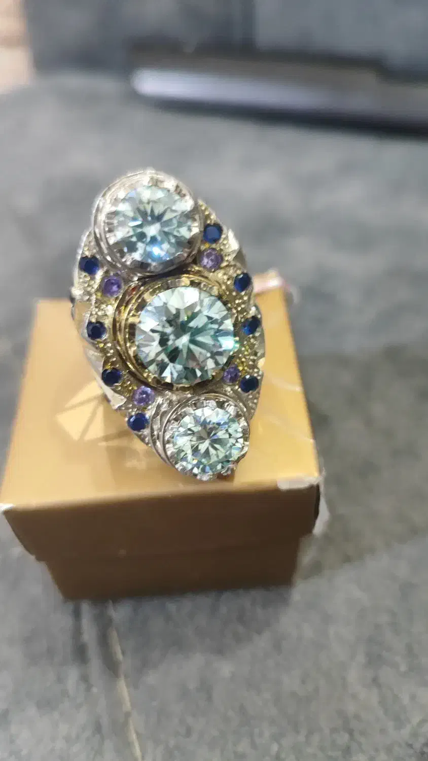 انگشتر شاهانه جواهراتی|جواهرات|خرمشهر, |دیوار