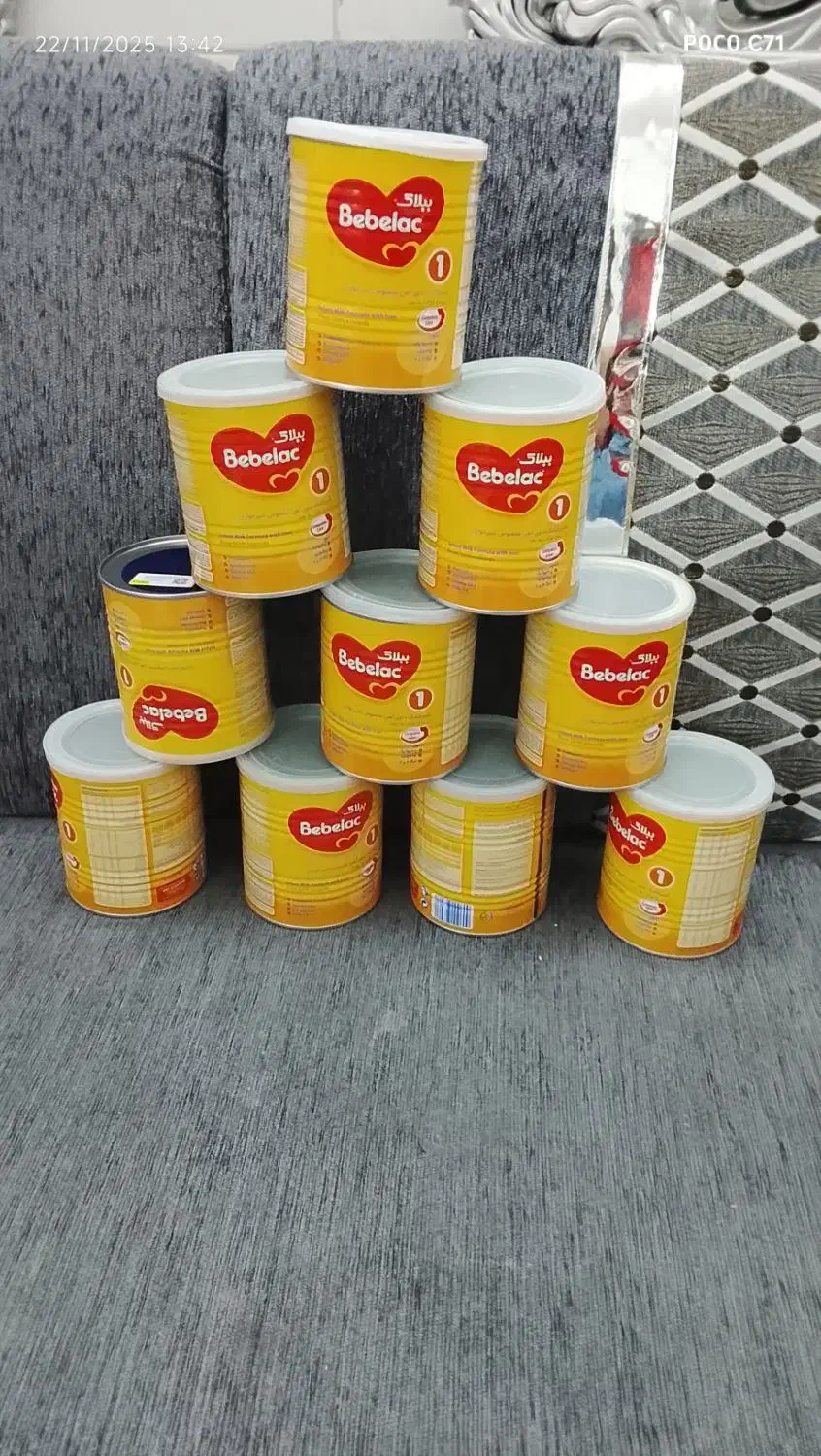 قوطی خالی شیرخشک|ظروف نگهدارنده، پلاستیکی، یک‌بارمصرف|یزد, |دیوار