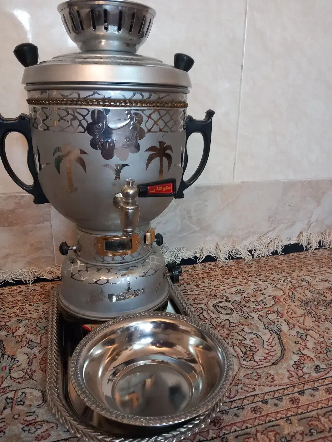 سماور گازی|سماور، چای‌ساز، قهوه‌ساز|قم, نیروگاه|دیوار