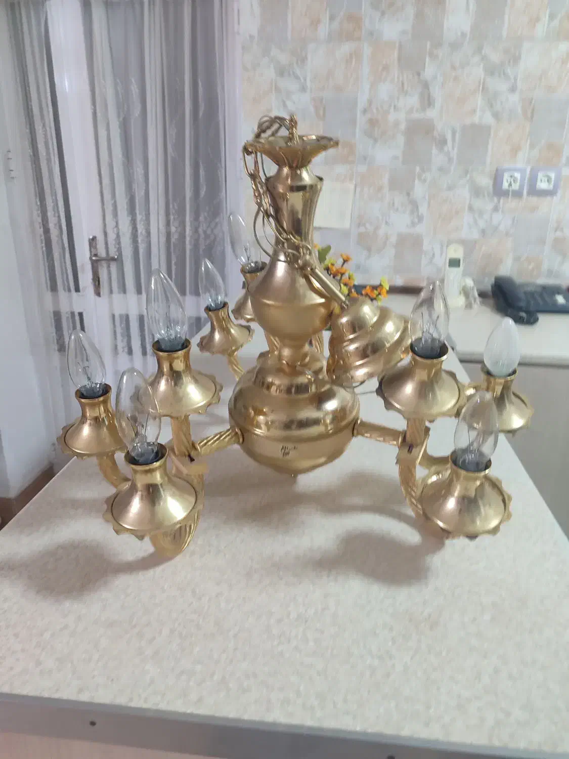 لوستر برنز|لوستر و چراغ آویز|خوی, |دیوار