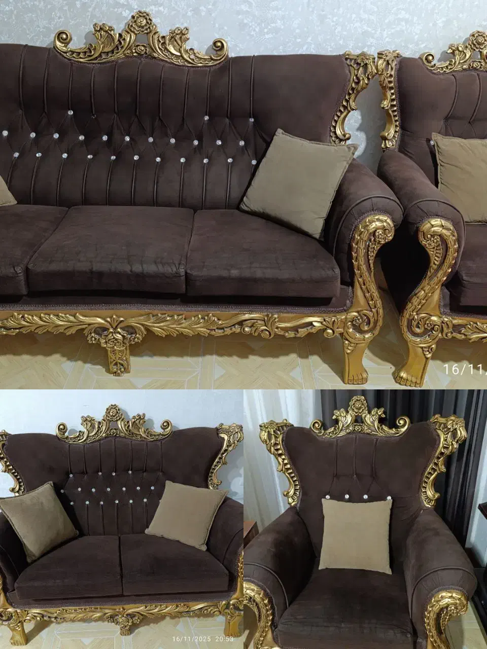 مبل هفت نفره|مبلمان خانگی و میز عسلی|زبرخان, |دیوار