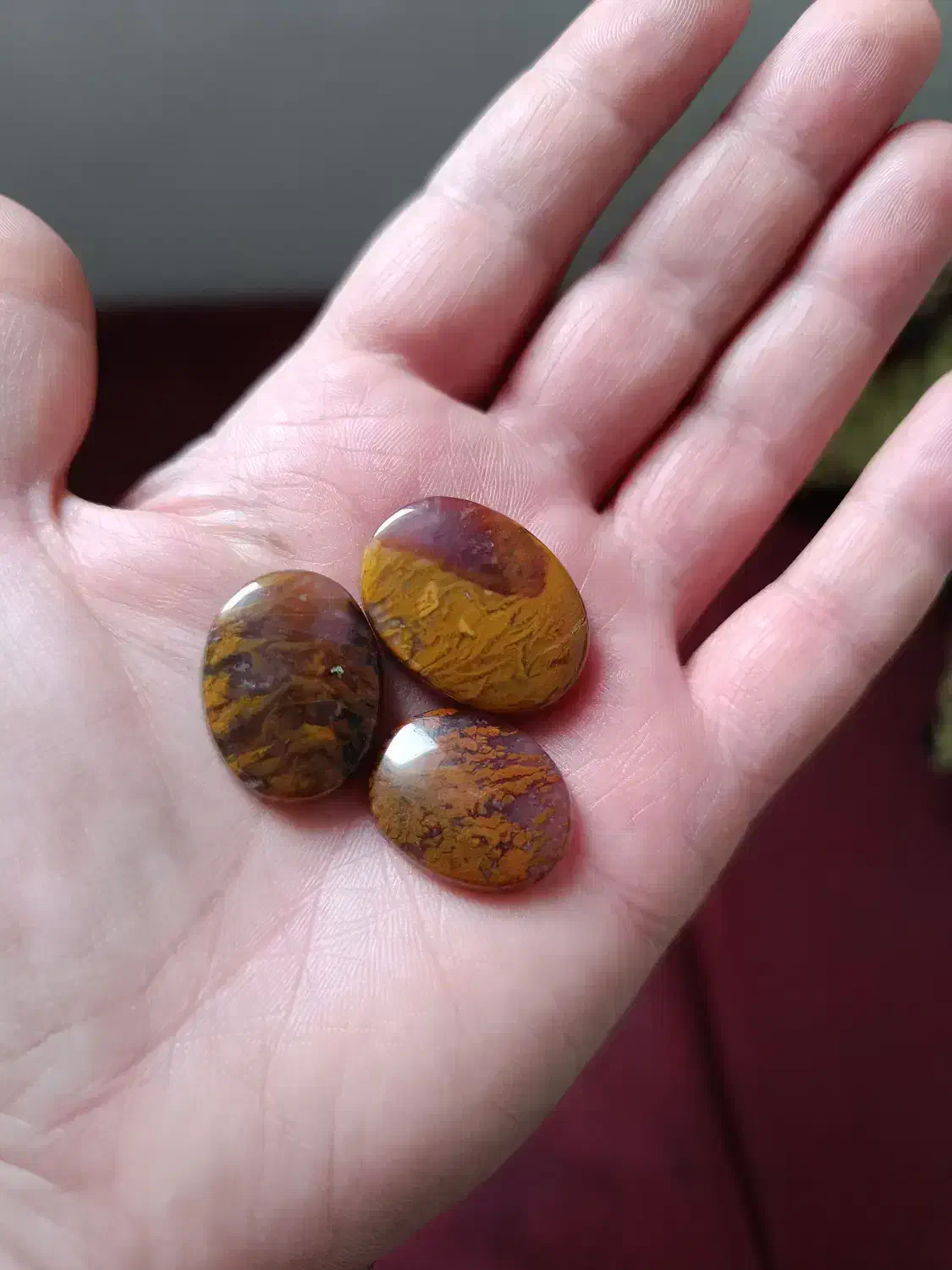 سنگ نگین عقیق شجر پاییزی فیروزه|جواهرات|قم, بنیاد|دیوار