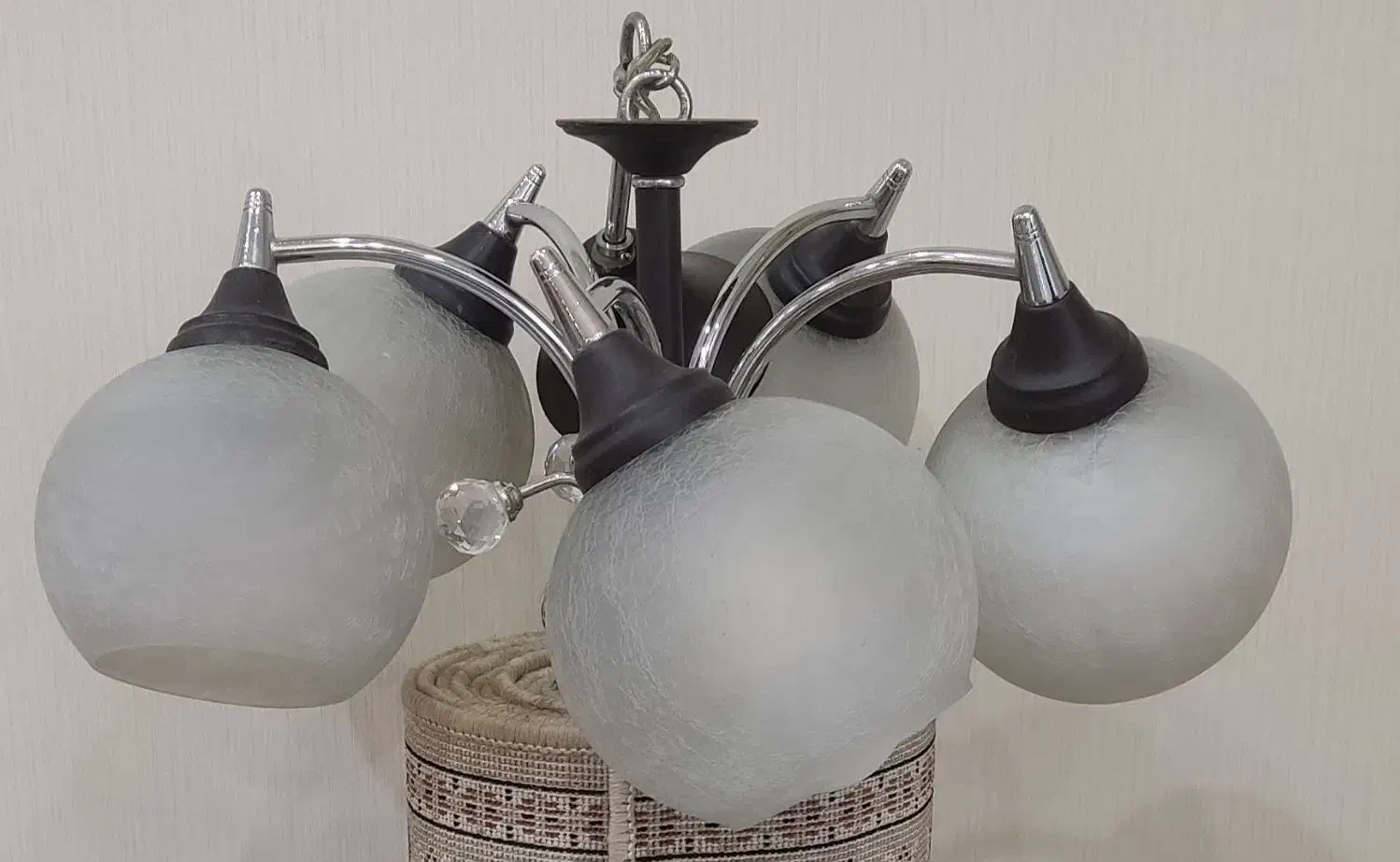 لوستر ۵ شاخه ای تمیز زیر قیمت|لوستر و چراغ آویز|اهواز, پادادشهر|دیوار