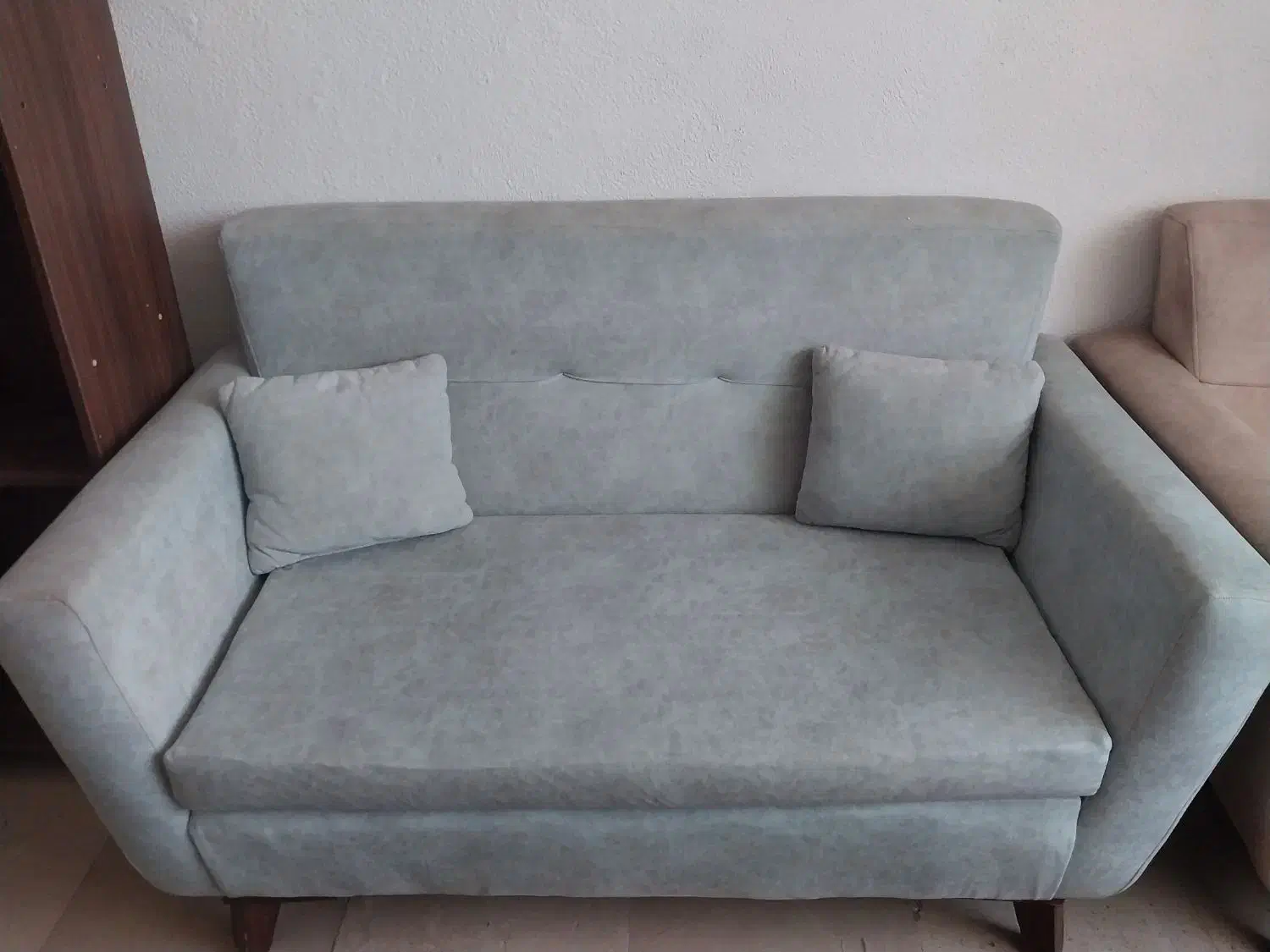 مبلمان آبی کرم ۷ نفره|مبلمان خانگی و میز عسلی|کرج, شهرک فهمیده|دیوار