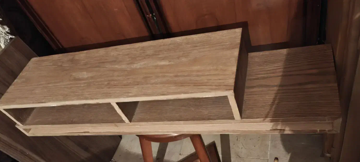 شلف تمام چوب|کتابخانه، شلف، قفسه‌های دیواری|تهران, ایوانک|دیوار