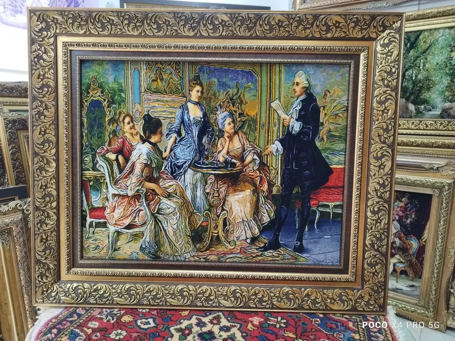 تابلو فرش دستبافت شاعر جوان/شرایط نقد و اقساط|تابلو فرش|تهران, لویزان|دیوار