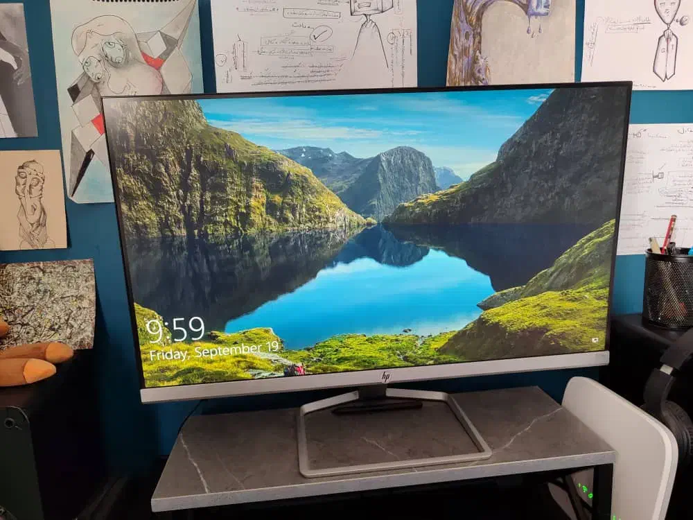 فروش مانیتور HP 27Vfw  سایز ۲۷ اینچ Full HD|قطعات و لوازم جانبی رایانه|کرج, گلشهر|دیوار