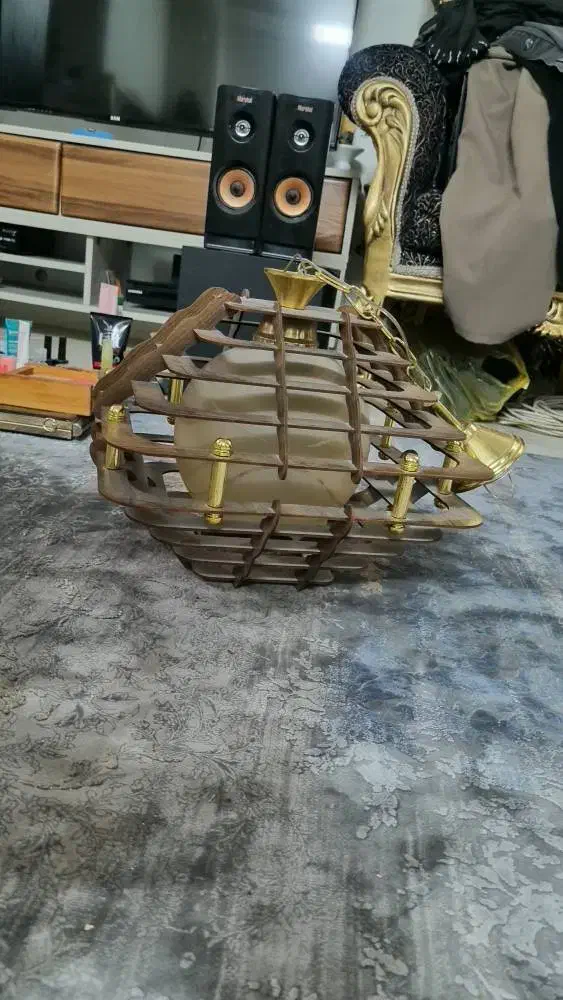 لوستر چوبی نونو|لوستر و چراغ آویز|تهران, مسعودیه|دیوار