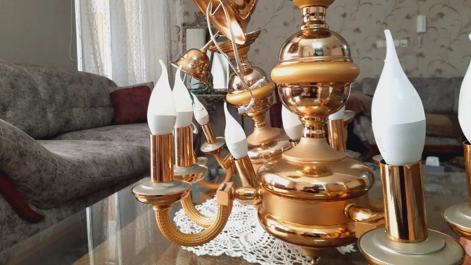 لوستر|لوستر و چراغ آویز|مشهد, پنجتن|دیوار