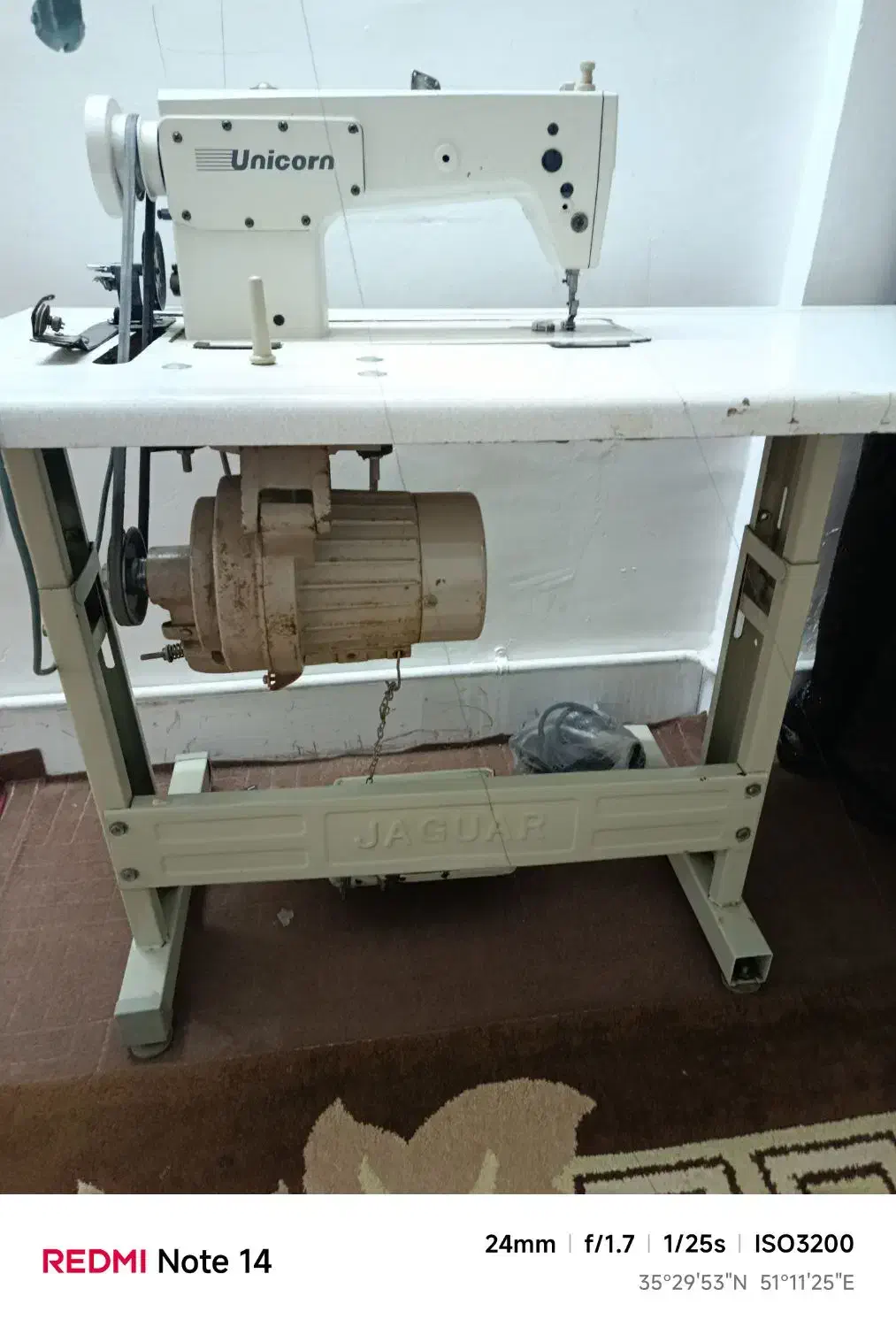 چرخ خیاطی صنعتی راسته دوز|چرخ خیاطی و ریسندگی|بهارستان, |دیوار