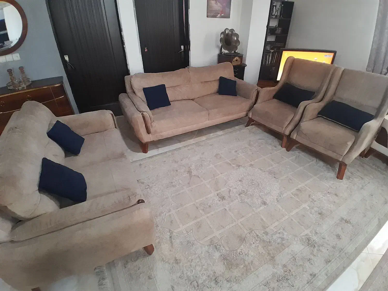 مبل هفت نفره پارچه نانو|مبلمان خانگی و میز عسلی|ساری, |دیوار