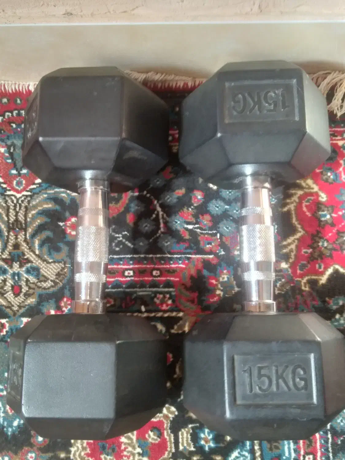 دمبل جفت ۱۵ کیلو|تجهیزات ورزشی|اسفراین, |دیوار