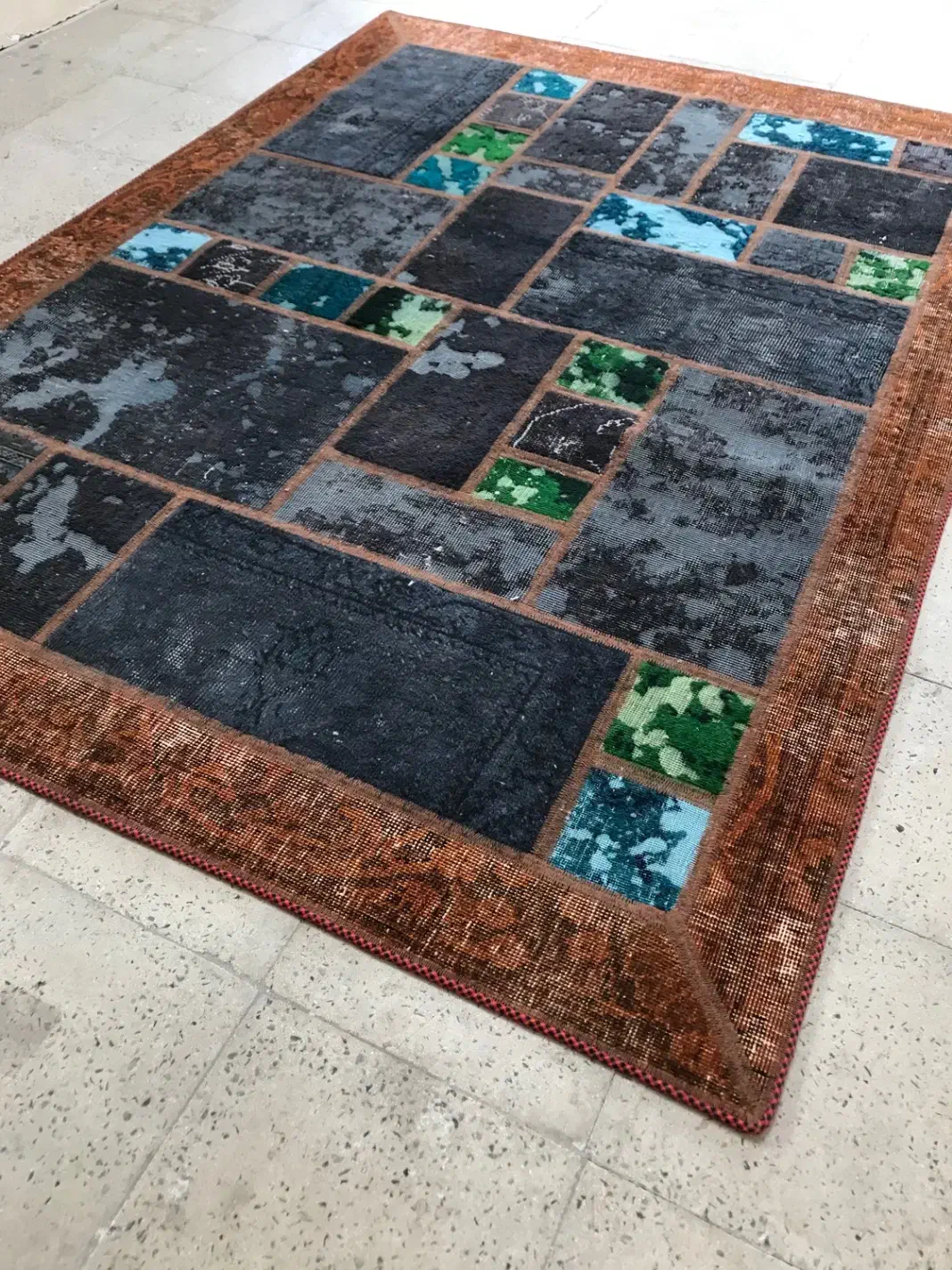 فرش چهل تکه کلاژ|فرش|کرج, برغان|دیوار