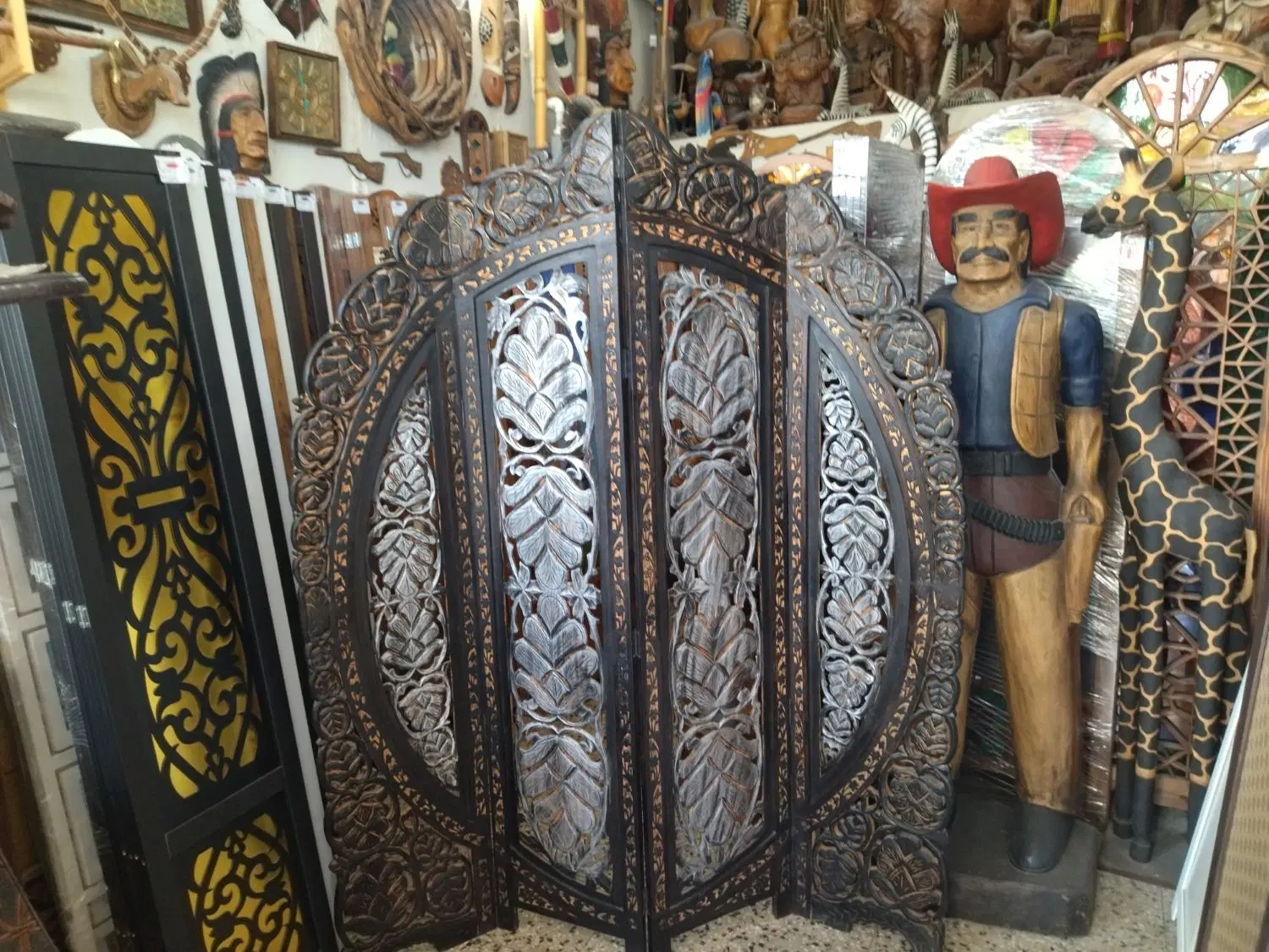 دکوری چوبی هندی پاراوان. پارتیشن انتیک|صنایع دستی و سایر لوازم تزئینی|تهران, کامرانیه|دیوار
