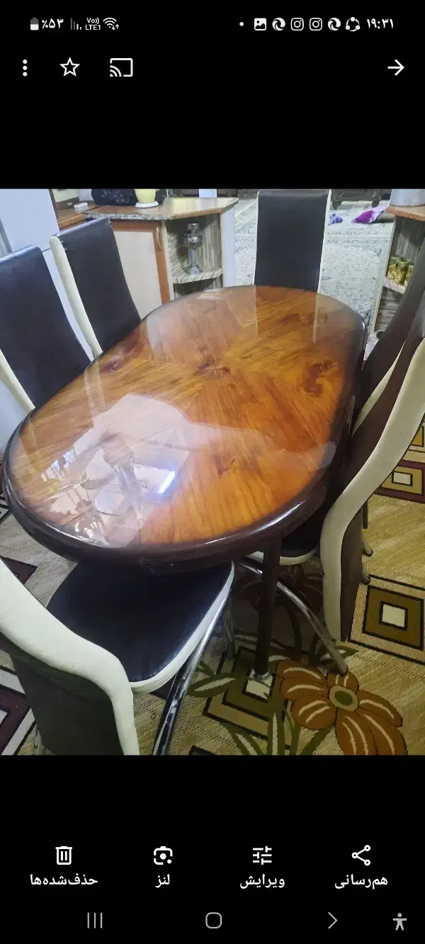 سلام میز ناهار خوری شش نفره|میز و صندلی غذاخوری|آبسرد, |دیوار