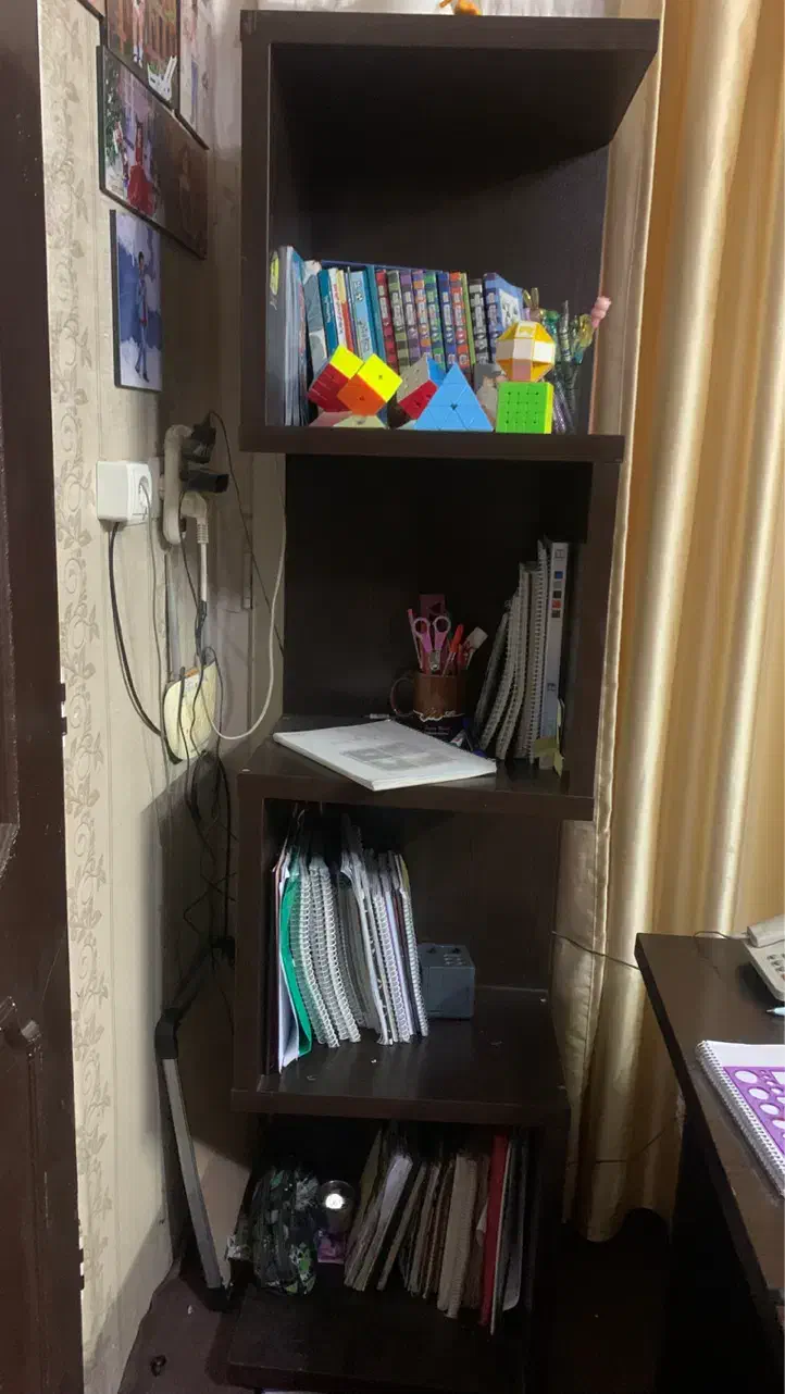 کتابخانه یا دکوری|کتابخانه، شلف، قفسههای دیواری|تهران, والفجر (افسریه)|دیوار